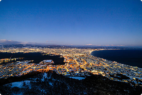 画像：函館山から夜景鑑賞