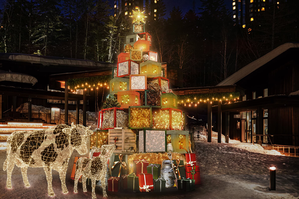 冬のトマムの絶景とファームクリスマスを満喫